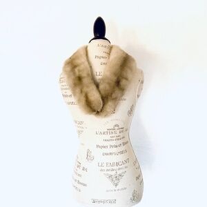 VINTAGE Henri From de Paris Fourreur Velvet Lined Mink Fur Trim